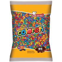 Confeito Pastilha de Chocolate Coloreti Mini Colorido 5kg