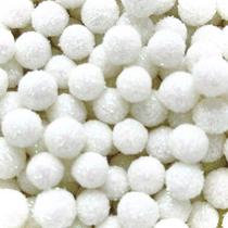 Confeito Perola Glitter Branco 50g Jady