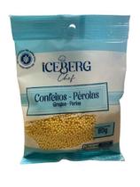 Confeito Perolado Amarelo 80g Iceberg