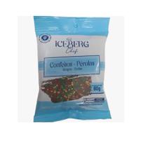 Confeito Perolado Color Natal 80g Iceberg