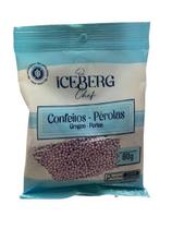 Confeito Perolado Lilas 80g Iceberg