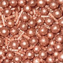 Confeito Sprinkles Rose Gold 50g Jady Confeito Sprinkles Rose Gold 50g Jady