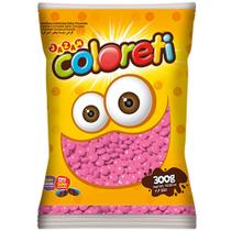Confete Chocolate Coloreti Rosa - 300g Confete Chocolate Coloreti Rosa - 300g