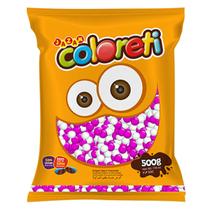 Confete Chocolate Coloreti Rosa e Branco - 500g