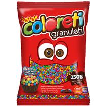 Confete Chocolate Granuleti Colorido - 250g - Jazam