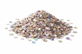 Confete em papel colorido para festas pacote com 100g