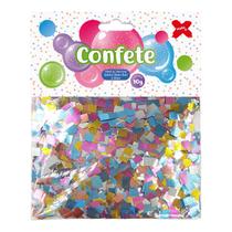 Confete Quadrado Mini 10g Metalizado 0,5cm Colorido Make+