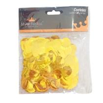 Confete Redondo Dourado Metalizado para Bubble e Balão - 40g Confete Redondo Dourado Metalizado para Bubble e Balão - 40g