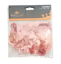 Confete Redondo Rosé Gold Metalizado para Bubble Balão - 40g