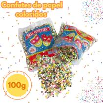 Confetes de papel coloridos 100g Real Seda