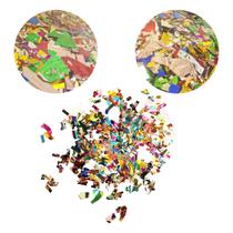 Confetes Metalizados de Carnaval Chuva Colorida - 100g - Extra Festas
