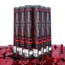 Confetti Cannons Confetti Sky, pacote com 6, 30 cm, Red Burst Confetti Cannons Confetti Sky, pacote com 6, 30 cm, Red Burst