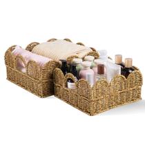 Configuração de cesta INFREE, resina recortada, vime, resistente à água x2