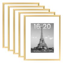 Configuração de porta-retratos simples de 16x20 para 11x14 com tapete ou 16x20 sem tapete