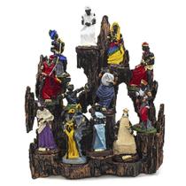 Congá Altar 12 Orixás cor Bronze Resina 32 cm
