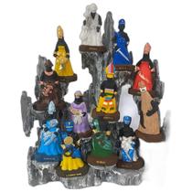 Congá Completo 30 Cm Com 12 Orixás Avulsos De 10 Cm Resina