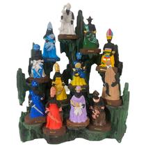 Conga Completo 30Ax23Lx14C Com 12 Orixas 10 Cm Verde Resina