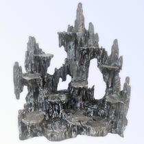 Congá Completo para 12 Orixás de 10 cm Cinza Escuro Resina