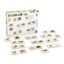 Conhecendo os animais onde vivem jogo de associações 24 pç Conhecendo os animais onde vivem jogo de associações 24 pç