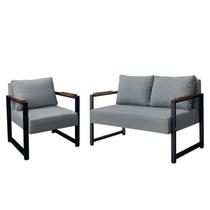 Conj. 01 Poltrona e 01 Namoradeira Estilo Industrial Ipanema