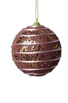 Conj 03 Bolas Natalina Rose 8cm Conj 03 Bolas Natalina Rose 8cm