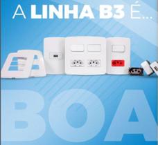 Conj 1 int simples 10a - 250v 4x2 mg b3 Conj 1 int simples 10a - 250v 4x2 mg b3