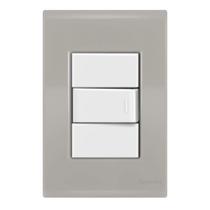 Conj 1 Interruptor Simples - Tramontina Liz Fendi / Branco Conj 1 Interruptor Simples - Tramontina Liz Fendi / Branco