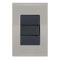 Conj 1 Interruptor Simples - Tramontina Liz Fendi / Grafite Conj 1 Interruptor Simples - Tramontina Liz Fendi / Grafite
