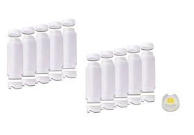 Conj 10 Bisnagas 473 ml (16 Oz) FIFO Bootle Canadá Original Bico NSF Com Válvula Removível AMARELA Para Molhos e Caldas de Consistência MÉDIA Conj 10 Bisnagas 473 ml (16 Oz) FIFO Bootle Canadá Original Bico NSF Com Válvula Removível AMARELA Para Molhos e Caldas de Consistência MÉDIA