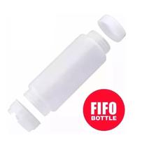 Conj 10 Bisnagas 473 ml (16 Oz) FIFO Bootle Canadá Original Bico NSF Com Válvula Removível AMARELA Para Molhos e Caldas de Consistência Média