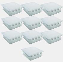 CONJ 10 CUBAS Gastronômicas Em POLICARBONATO GN 1/6X65 mm 1 Litro + 10 TAMPAS 1/6 Vedante Em Polipropileno CAMBRO CONJ 10 CUBAS Gastronômicas Em POLICARBONATO GN 1/6X65 mm 1 Litro + 10 TAMPAS 1/6 Vedante Em Polipropileno CAMBRO