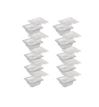 CONJ 10 CUBAS Gastronômicas Em POLICARBONATO GN 1/6X65 mm 900 ml + 10 TAMPAS POLI Com ABERTURA Para COLHER CAMBRO CONJ 10 CUBAS Gastronômicas Em POLICARBONATO GN 1/6X65 mm 900 ml + 10 TAMPAS POLI Com ABERTURA Para COLHER CAMBRO