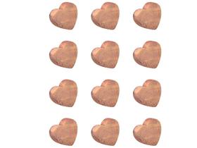 Conj 12 aneis bloco aromático de cedro natural coração