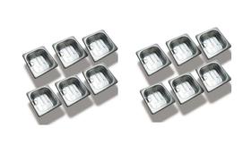 CONJ 12 CUBAS Gastronômicas Em INOX 1/6x65 Mm 1 Litro + 12 TAMPAS POLICARBONATO Sem ABERTURA ZAHAV CAMBRO CONJ 12 CUBAS Gastronômicas Em INOX 1/6x65 Mm 1 Litro + 12 TAMPAS POLICARBONATO Sem ABERTURA ZAHAV CAMBRO