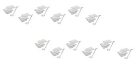 CONJ 12 CUBAS Gastronômicas Em POLICARBONATO GN 1/6X65 mm 1 Litro + 12 TAMPAS Em POLI Com ABERTURA + 12 CONCHAS Em POLI CAMBRO CONJ 12 CUBAS Gastronômicas Em POLICARBONATO GN 1/6X65 mm 1 Litro + 12 TAMPAS Em POLI Com ABERTURA + 12 CONCHAS Em POLI CAMBRO