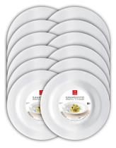 CONJ 12 PRATO Para MASSAS 29,5 cm GRANGUSTO Bormioli Rocco OPAL GLASS
