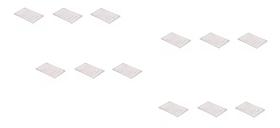 CONJ 12 TAMPAS 1/3 Em POLICARBONATO SEM ABERTURA Para Cubas Gastronômicas GN 1/3 Em POLI CAMBRO