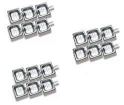 CONJ 15 CUBAS Em INOX 1/6x65 Mm 1 Litro + 15 TAMPAS Em POLICARBONATO Com Abertura + 15 COLHER SB 21 cm SB