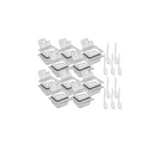 CONJ 16 CUBAS Em POLICARBONATO GN 1/6X65 mm 1 Litro + 16 TAMPAS Em POLI Com FLIP, ABERTURA e DOBRADIÇA + 16 COLHER Em POLI 20,5 cm Originais CAMBRO CONJ 16 CUBAS Em POLICARBONATO GN 1/6X65 mm 1 Litro + 16 TAMPAS Em POLI Com FLIP, ABERTURA e DOBRADIÇA + 16 COLHER Em POLI 20,5 cm Originais CAMBRO