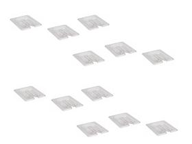 CONJ 16 TAMPAS 1/6 Em POLICARBONATO Com ABERTURA Para Colher Para Cubas Gastronômicas GN 1/6 Em Poli CAMBRO