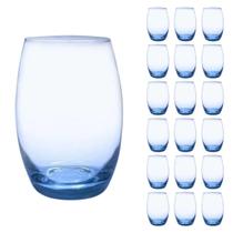 Conj. 18 Copos Grandes California 450ml Azul Vinho