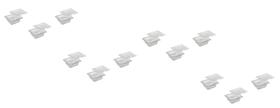 CONJ 18 CUBAS Gastronômicas Em POLICARBONATO GN 1/6X65 mm 900 ml + 18 TAMPAS 1/6 Em POLI Com ABERTURA Para COLHERES CAMBRO CONJ 18 CUBAS Gastronômicas Em POLICARBONATO GN 1/6X65 mm 900 ml + 18 TAMPAS 1/6 Em POLI Com ABERTURA Para COLHERES CAMBRO