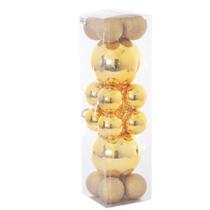 Conj 18pcs bola natalina mista klasik 18pcs tam variado