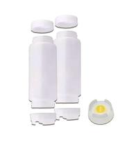 Conj 2 Bisnagas 355 ml (12 Oz) FIFO Bootle Canadá Orig Bico NSF Com Válvula Removível AMARELA Para Molhos e Caldas de Consistência MÉDIA