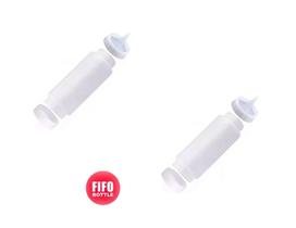 Conj 2 Bisnagas FIFO Bootle Canadá Original 473 ml (16 Oz) )Tipo Para Molhos e Caldas Com Bico de PRECISÃO Conj 2 Bisnagas FIFO Bootle Canadá Original 473 ml (16 Oz) )Tipo Para Molhos e Caldas Com Bico de PRECISÃO