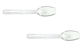 Conj 2 COLHERES Para INGREDIENTES, BUFFET, SORVETERIA, AÇAÍ Transparente 21 cm SB