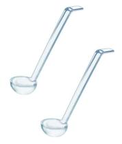 Conj 2 conchas para servir transparente policarbonato 21,6 cm cambro