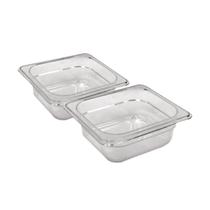 CONJ 2 CUBAS Gastronômicas Em POLICARBONATO GN 1/6x65 mm 900 ml Sem TAMPA CAMBRO