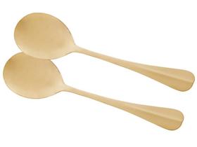 Conj 2 Pegador De Salada Positano Dourada 27Cm