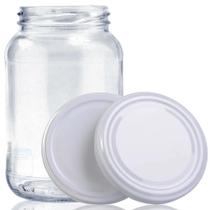 Conj 2 pote 600 ml tampa de metal Conj 2 pote 600 ml tampa de metal